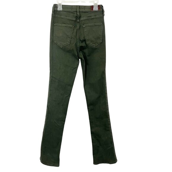 NEW Hollister Ultra High Rise Boot Cut Jeans Green Denim - Size 24x32 - Picture 2 of 8